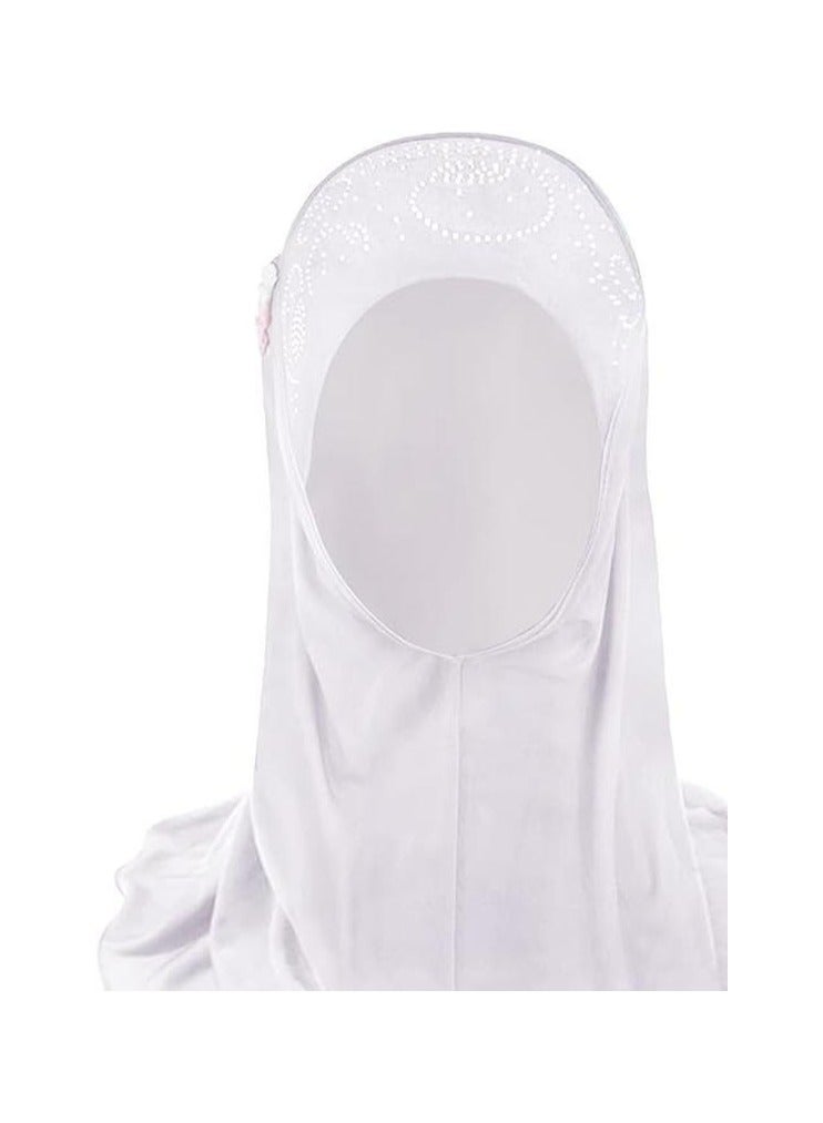 Y&D 50*48cm Suitable For 2 TO 6 Years Old Girl Shawl Lace Hijab  - Image 1