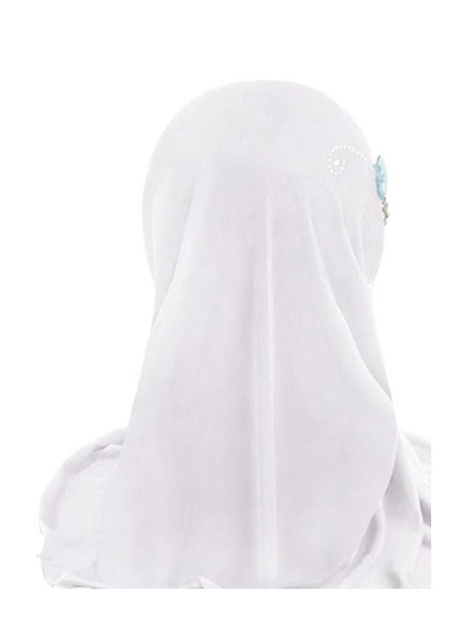 Y&D 50*48cm Suitable For 2 TO 6 Years Old Girl Shawl Lace Hijab  - Image 3