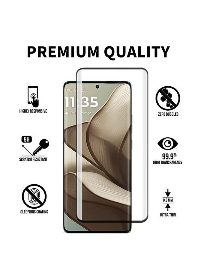 X-level - 1 Pcs Motorola Edge 50 5G Screen Protector,Tempered Glass Film 9H Hardness HD Screen Protector, Bubble-Free, Anti-Scratch Screen Protector - Image 1