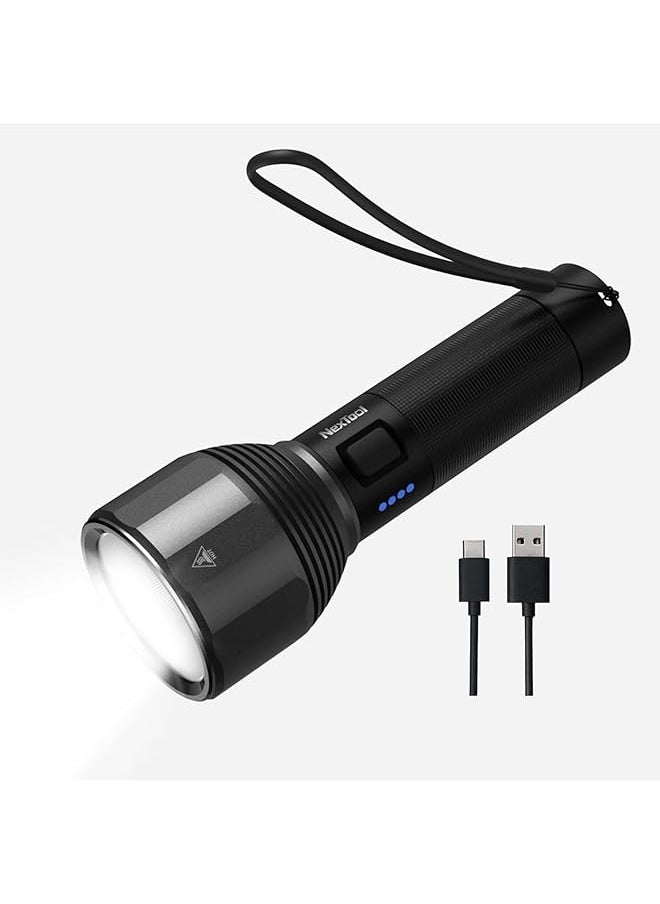 Nextool NEXTOOL Rechargeable Led Flashlight 2000 High Lumens, 5 Modes 5000mAh Battery Included Flashlights Torch, IPX7 Waterproof EDC Flashlight for Camping, Emergency, Power Outages, Hiking  - Image 1