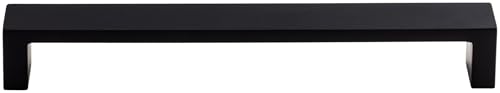Top Knobs TK252BLK Sanctuary II Collection 7 Modern Metro Pull Flat Black