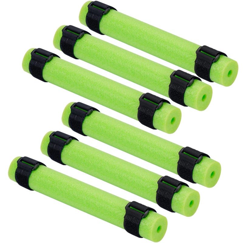 Shitailu 6PCS Fishing Rod Float Floating Rod Butt Cushion Fishing Float Tube Accessories Kayak Fishing Rod Floater for Prevent the Narrow Rod Goes OverboardInclude 12PCS Fastening Straps - Image 2