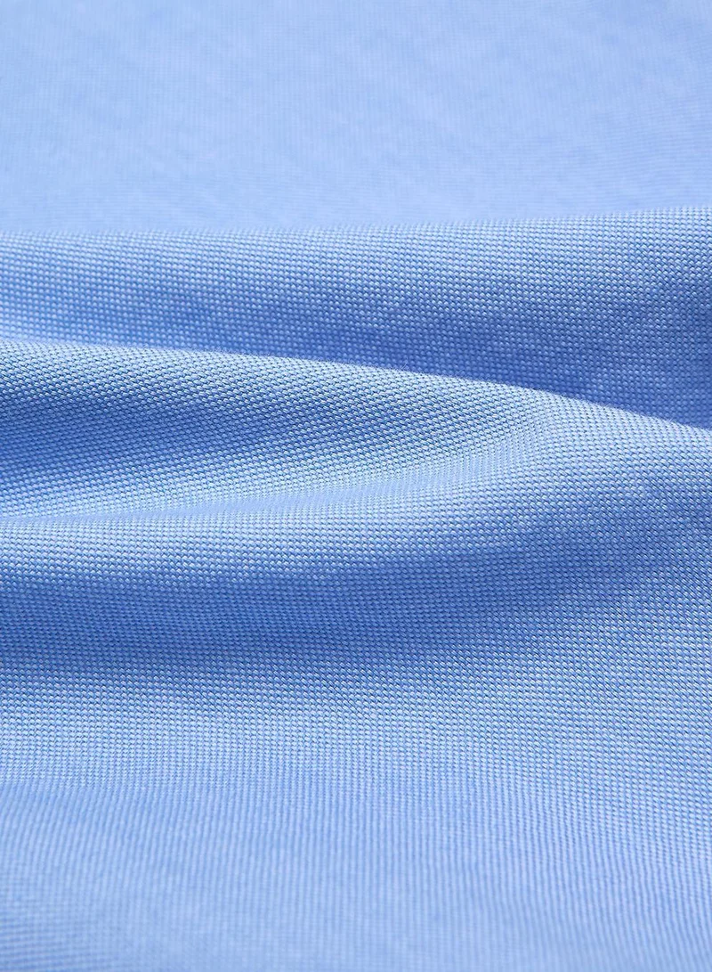 GIORDANO  Men’s Cotton Slim Oxford Shirt with Embroidery for Men | Best Price UAE