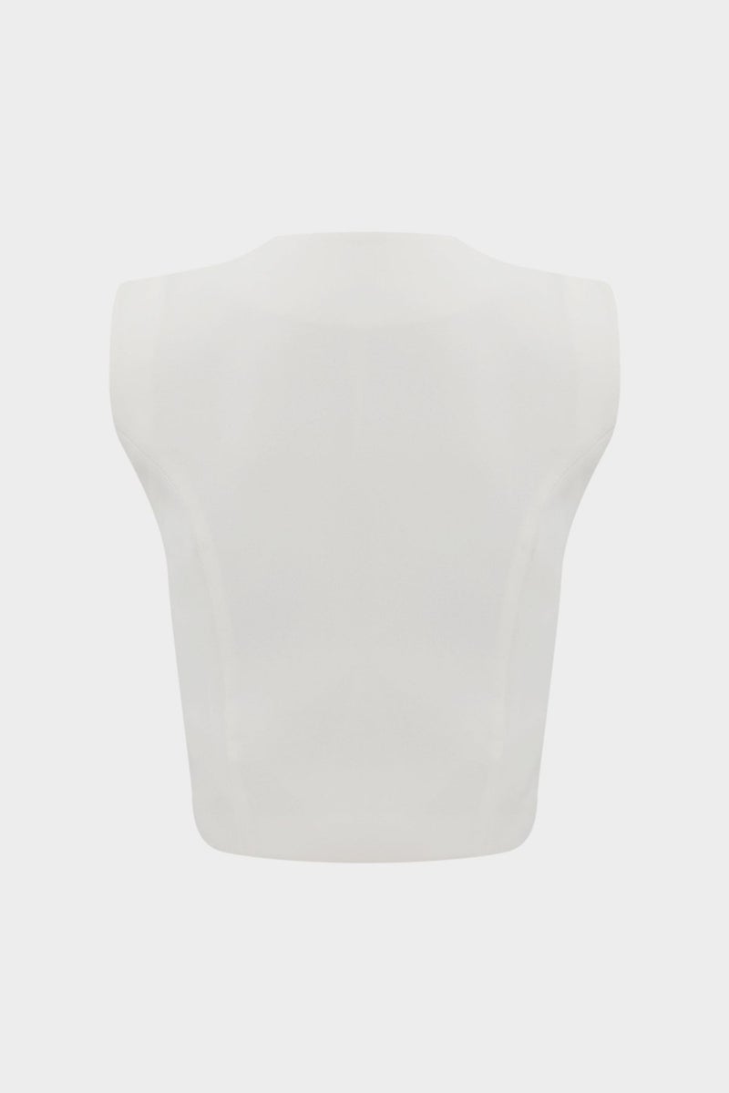 Açelya Okcu Azalea Okcu Premium Button Detailed Crepe Vest  - Image 2
