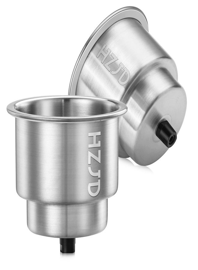 HZJD Cup Drink Holder with Drain, Stainless Steel 304, for Marine Boat RV Camper(2Pack) - Image 4