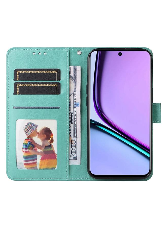 S-TOP Case For Realme C67 5G Global / 11 5G Taiwan Version Embossed Sunflower Leather Phone Case - Image 4