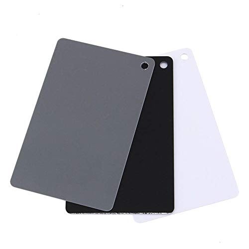 Serounder 3 in 1 18% Digital Photography Exposure Color Balance Card Set Gray/White/Black for Digital and Film Photography - Image 2