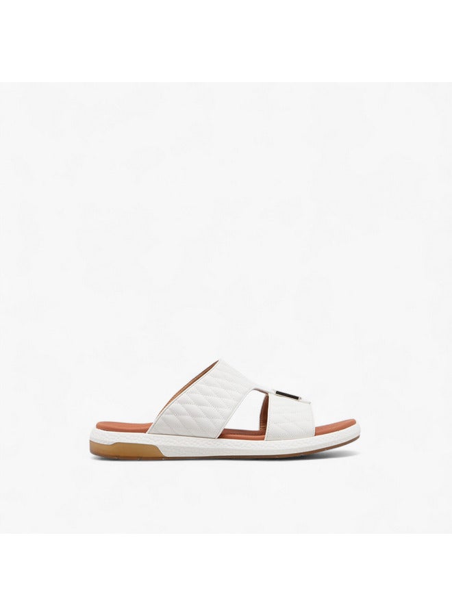 Le Confort Men Metallic Accent Slip-On Comfort Sandals  - Image 2