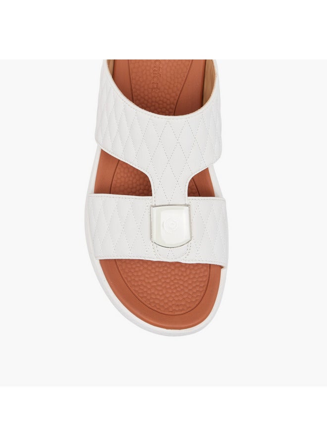 Le Confort Men Metallic Accent Slip-On Comfort Sandals  - Image 3