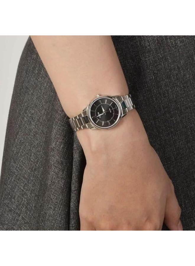 Casio General Ladies Watches Standard Analog LTP-1303D-1AVDF - Silver, Black Dial - Image 3