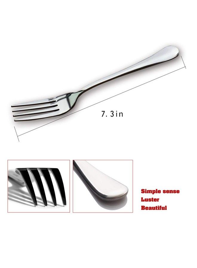 CXP Good Goods Stainless Steel Dinner Fork 7.3 Inch (8 Pcs) - Image 4