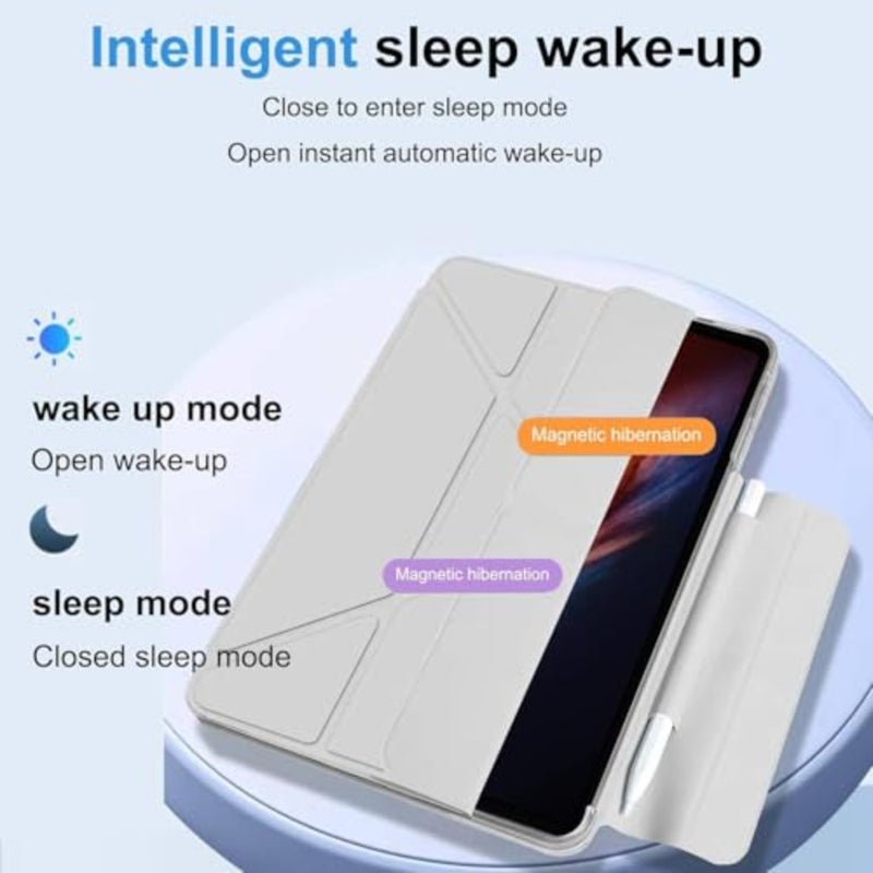 Honor Magic Pad 4 12.3 Inch Case with Pencil Holder 3+ Y-Shaped Multi-Angle Stand Cover Slim Lightweight Protective Cover Auto Wake/Sleep Function For Honor Magic Pad 4 12.3 Inch - Image 2