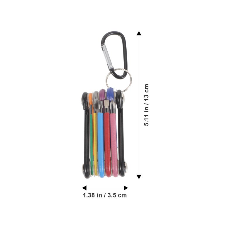 Foldable Hex Key Wrench Set Color Coded Metric Allen Keys for Home Repair - Image 3