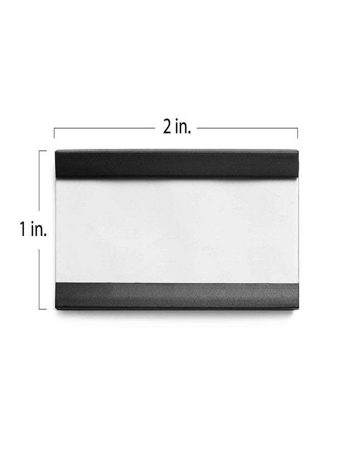 MINOMAG 25pcs Magnetic Tool Box Labels 1x2 inches | C Channel Magnetic Label Holders for File Cabinet, Breaker Box, Metal Shelf, Locker, Toolbox Drawer - Image 5