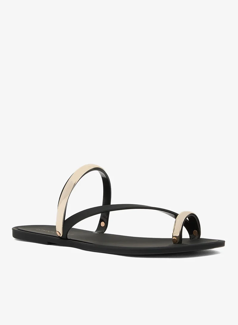 London Rebel Reese Multi Strap Flat Sandals