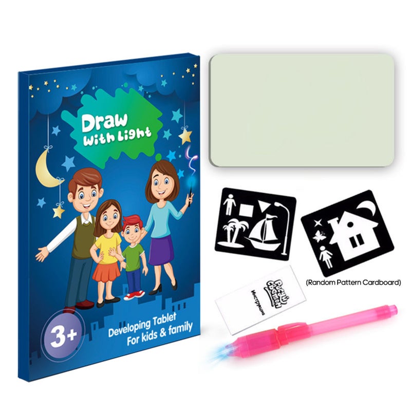 Luminous Drawing Board: A5 Size Fine Quality Material - Explore Kids' Creativity Educational Toy for Toddlers & Preschoolers Fun Learning - Image 2