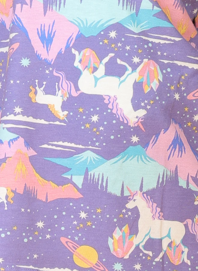 Anthrilo Anthrilo All-Over Unicorn Print T-Shirt and Pyjama Set