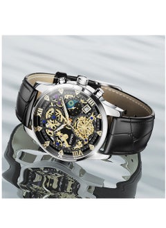SKMEI Watches for Men Quartz Water Resistant Leather Watch 7039  - Image 2