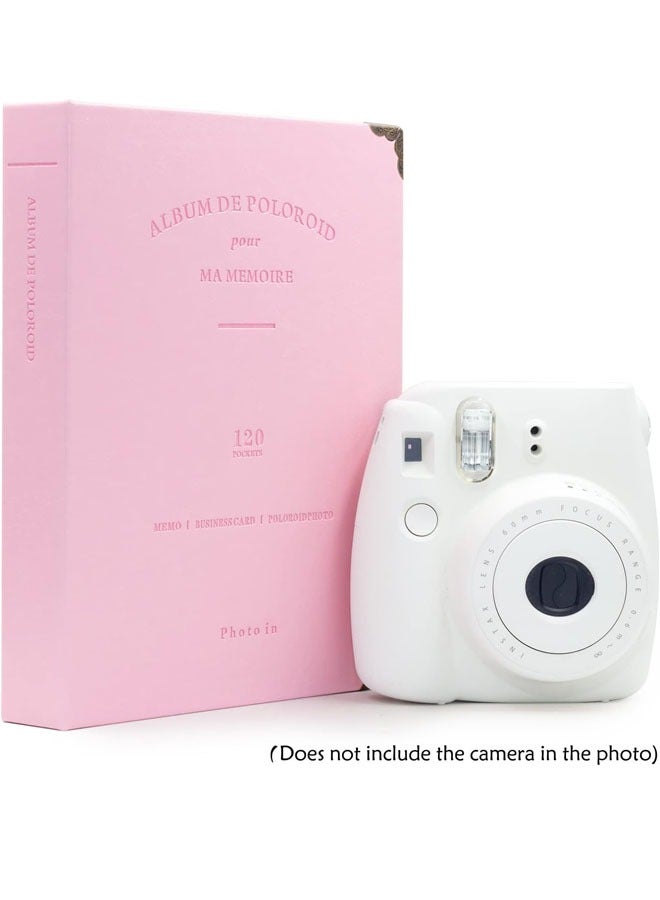 Beauenty 120 Pockets Mini Photo Album For Fujifilm Instax Cameras Pink - Image 3