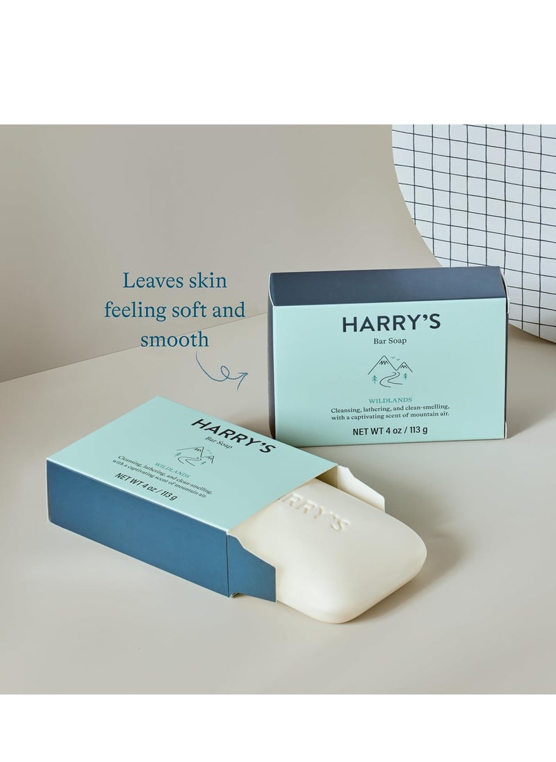 Harry's Bar Soap for Men - Wildlands Scent, 4 oz Body Soap Bars, 2 Pack - pzsku/ZD6ACC5EB5BE8016438C4Z/45/1741003379/e3eb15fa-5c9b-4f43-b478-72d76d41896c