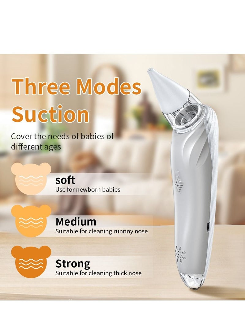 Generic - Nasal Aspirator for Baby Electric Baby Nose Sucker with Adjustable Suction Level, USB Rechargeable with 3 Silicone Tips Music and Light Soothing Function - Image 1
