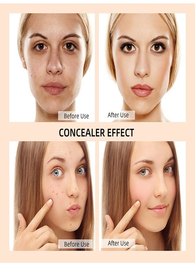 ME NOW HD Waterproof Oil-Free Face Concealer and Spot Corrector Liquid Concealer (SHADE 04&07, MEDIUM) - Image 5