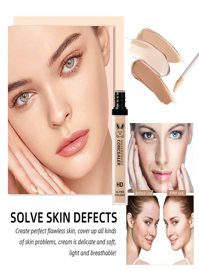 ME NOW HD Waterproof Oil-Free Face Concealer and Spot Corrector Liquid Concealer (SHADE 04&07, MEDIUM) - Image 3