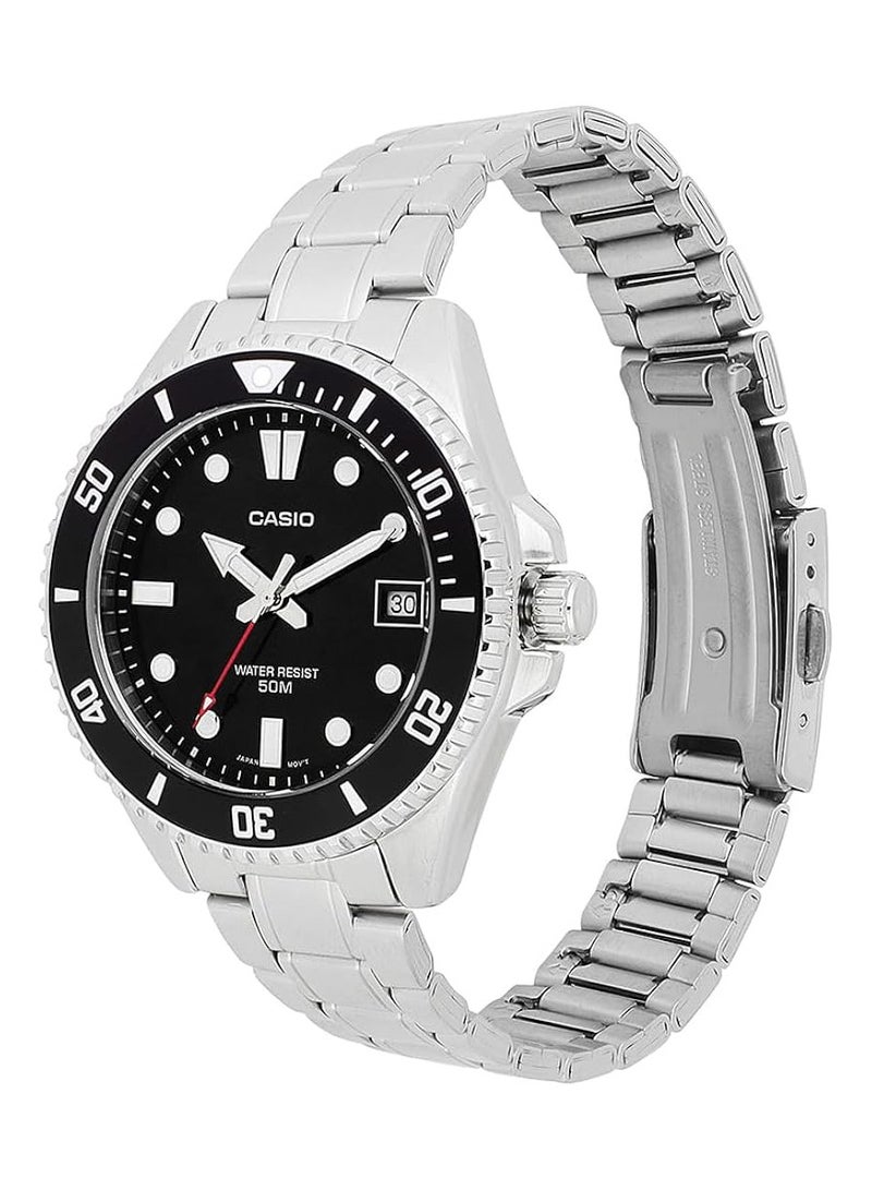 CASIO Enticer Unisex Analog Black Dial Watch MDV-10D-1A1VDF - Image 3