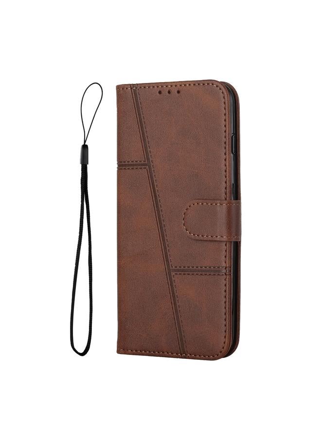 S-TOP Case For Motorola Moto G35 Stitching Calf Texture Buckle Leather Phone Case - Image 2