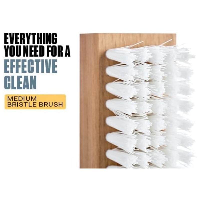 RESHOEVN8R Original Shoe Cleaning Kit â€“ Sneaker Cleaner with 4oz Solution, Medium Bristle Brush & 6 Sneaker Wipes â€“ Safe for Canvas, Mesh, Knit, Leather, Nubuck, Plastic & Rubber Shoes - Image 3