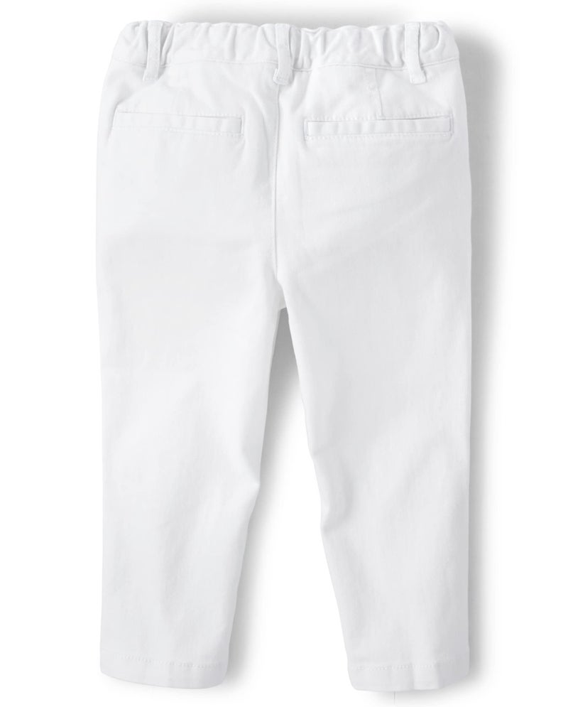 The Children's Place Toddler Boys Chino Pants, Simply White - Image 2