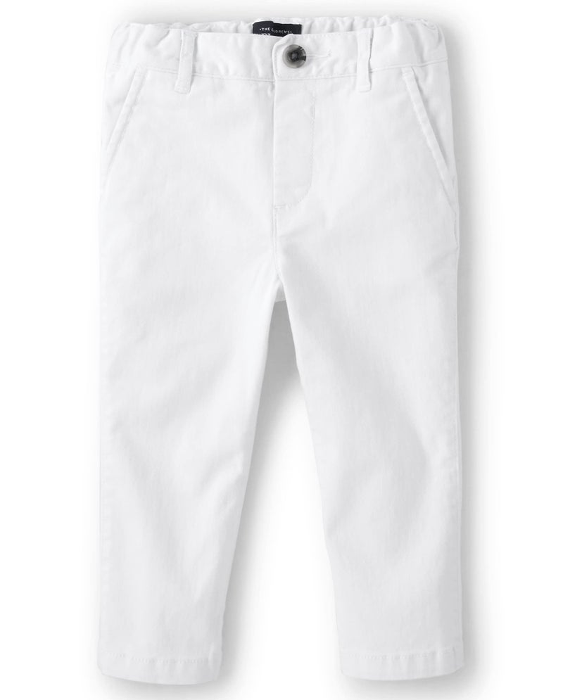 The Children's Place Toddler Boys Chino Pants, Simply White - Image 4