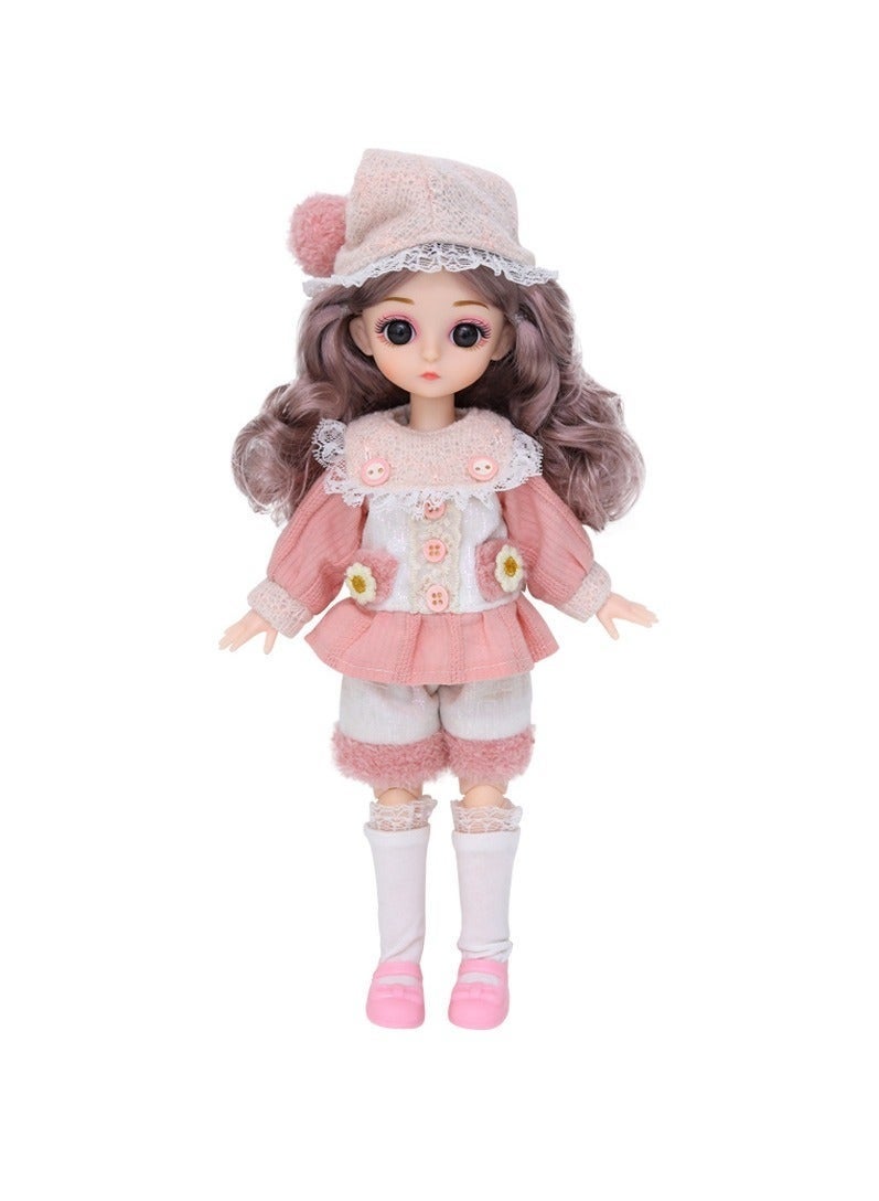 Flowerwish 30cm Barbie Doll Toy Girl Dress up Doll Pink - Image 4