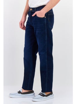 Wrangler Men Slim Fit Wash Stretchable Denim, Navy  - Image 2
