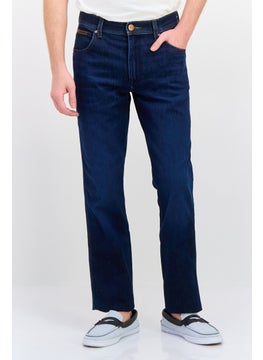 Wrangler Men Slim Fit Wash Stretchable Denim, Navy  - Image 1