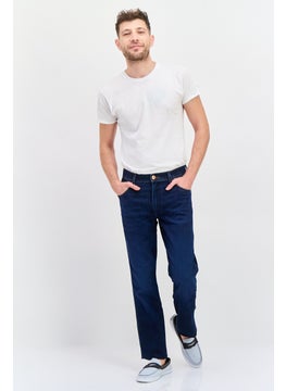 Wrangler Men Slim Fit Wash Stretchable Denim, Navy  - Image 4