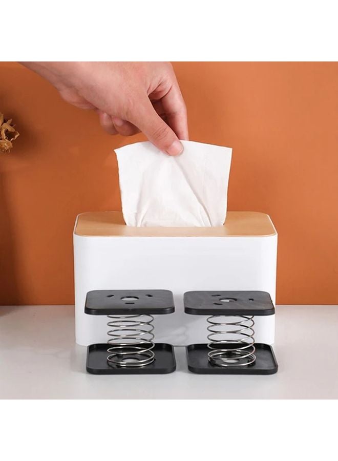 2PCS Model A Spring Support Tissue Box Holder Simple Installation Bracket - Image 3