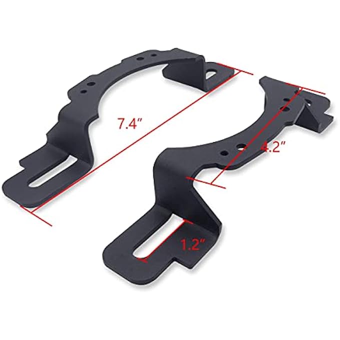 Wsays Xjmoto 4 Inch Led Fog Light Front Bumper Mounting Brackets Adapter Compatible With 20132018 Jeep Wrangler Hard Rock Rubicon X10Th Anniversary Editions75Th Anniversary Edition 20182023 Wrangler Jl - Image 5