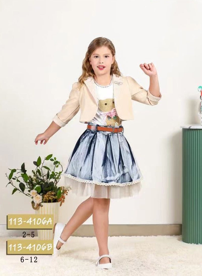 Girls dress in the latest fashion trends suitable for holidays and special occasions