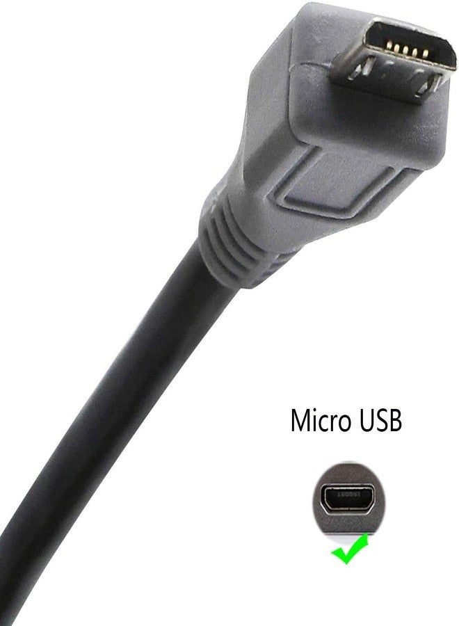 CERRXIAN USB OTG Cable - Black, USB Micro Male to Mini Male OTG Cable (Black) (1m) - Image 2