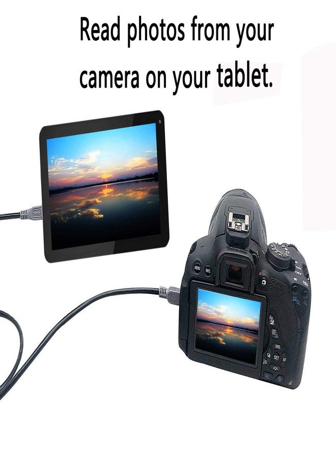 CERRXIAN USB OTG Cable - Black, USB Micro Male to Mini Male OTG Cable (Black) (1m) - Image 5