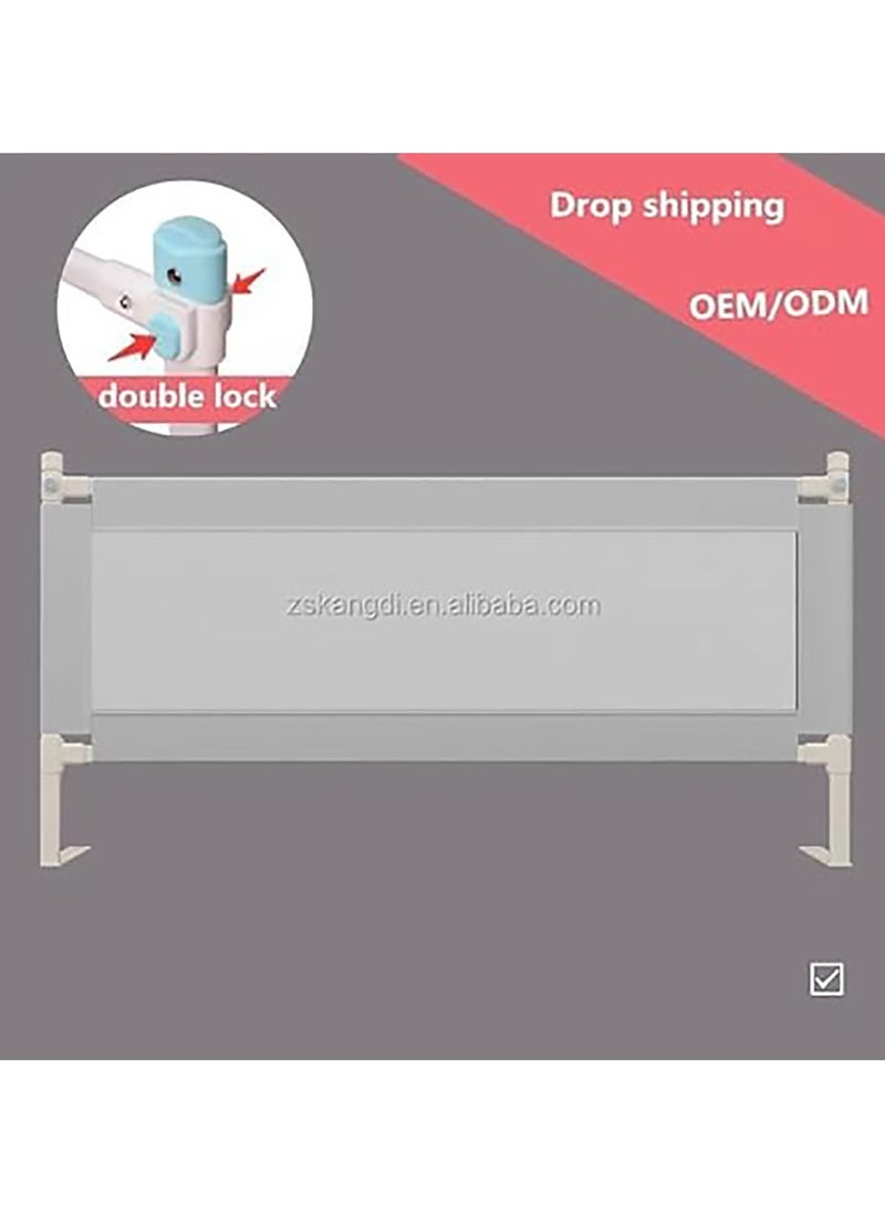 Generic Bed Rail Portable Safety Guard for Baby, Toddlers Protection Guardrail for Kids/Child, Vertical Lift,for Single Bed Double Bed (1 Side) Bed guard (Color : blue, Size : 180cm)  - Image 4