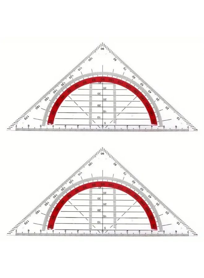 1pc 45 Degree Plastic Square Triangle Ruler For Architects Designers Drawing - Image 3