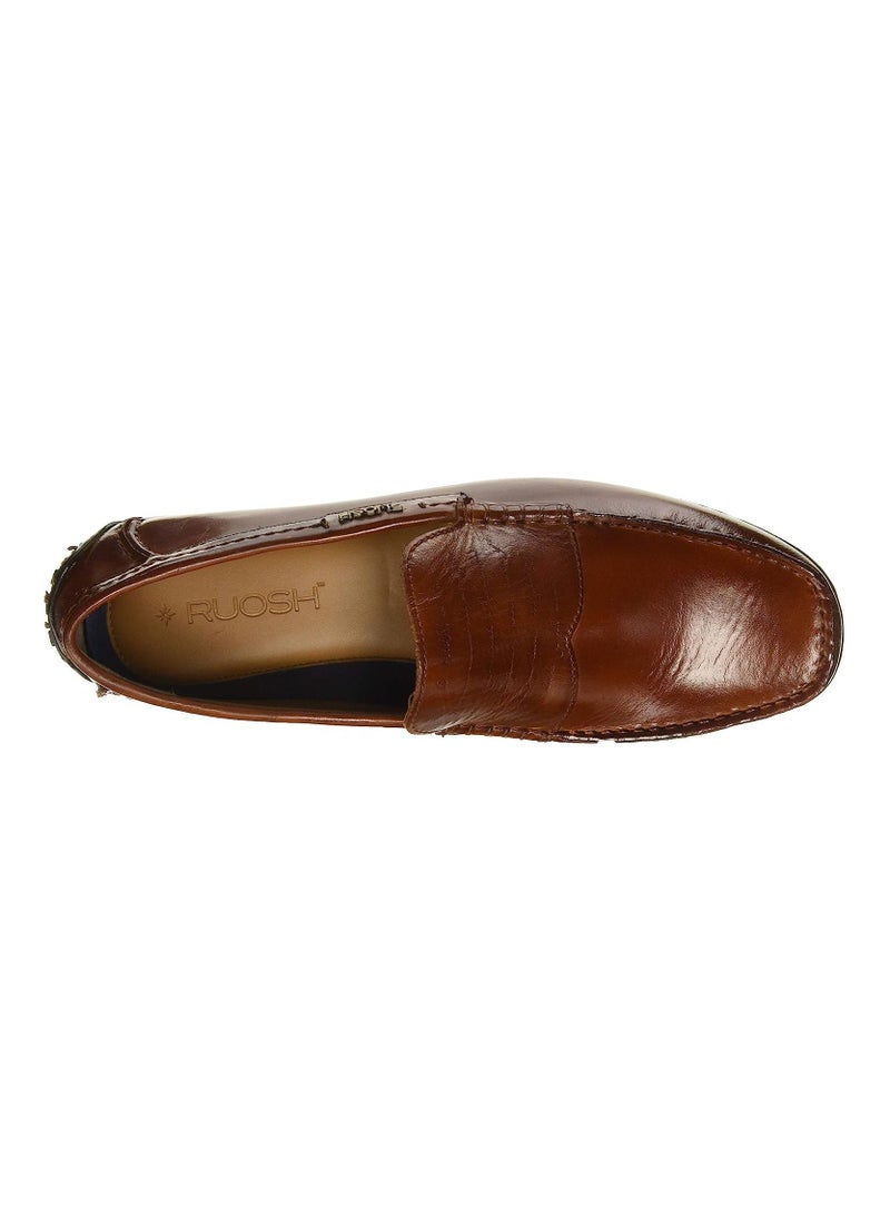 RUOSH - Mens Loafer Slip on Driving Comfort Leather Work Office Formal Occasion Party Casual Wear Italian Design Fashion Premium Shoes - Image 1