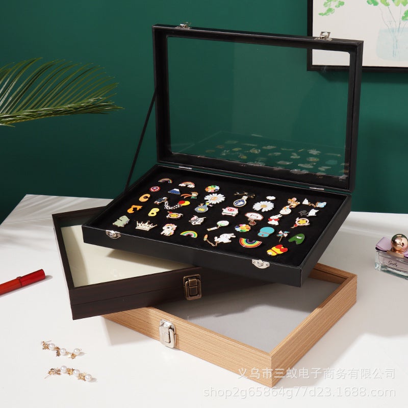 Metal Badge Storage Box Transparent Dustproof Cartoon Medal Jewelry Box Large Capacity Brooch Medal Display Box - Image 5