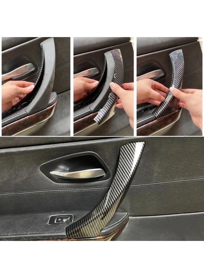 Matt Black Rear Right Door Handle Pull Cover For 3 Series 2004 2012 Models - Image 3