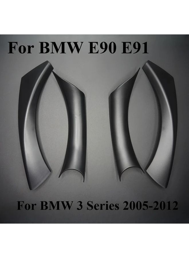Matt Black Rear Right Door Handle Pull Cover For 3 Series 2004 2012 Models - Image 4
