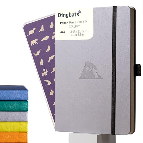 Dingbats* Notebooks Dingbats - Earth Dotted A5 Medium Notebook, Glicine Arctic - Hardcover - Cream 100gsm Ink-Proof Paper - Numbered Pages, Index & Key Pages - Image 1