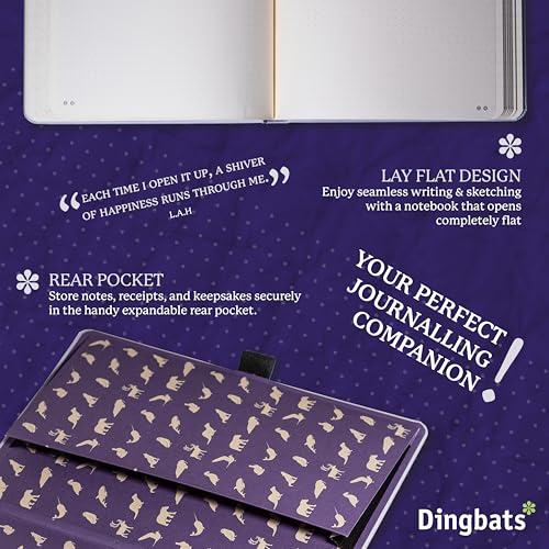 Dingbats* Notebooks Dingbats - Earth Dotted A5 Medium Notebook, Glicine Arctic - Hardcover - Cream 100gsm Ink-Proof Paper - Numbered Pages, Index & Key Pages - Image 5