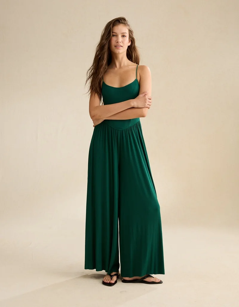 American Eagle AE Soft and Sexy Wide-Leg Jumpsuit
